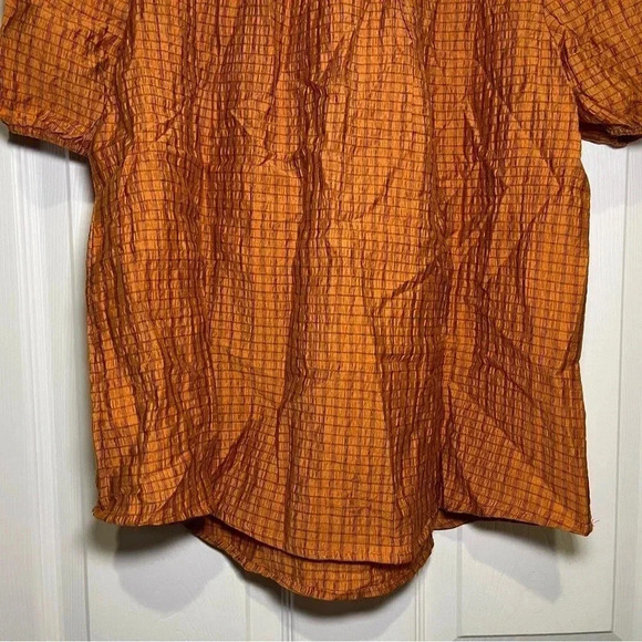 Anthropologie Mine size Medium Honey Puff Sleeve Mini Plaid Blouse - Picture 8 of 8